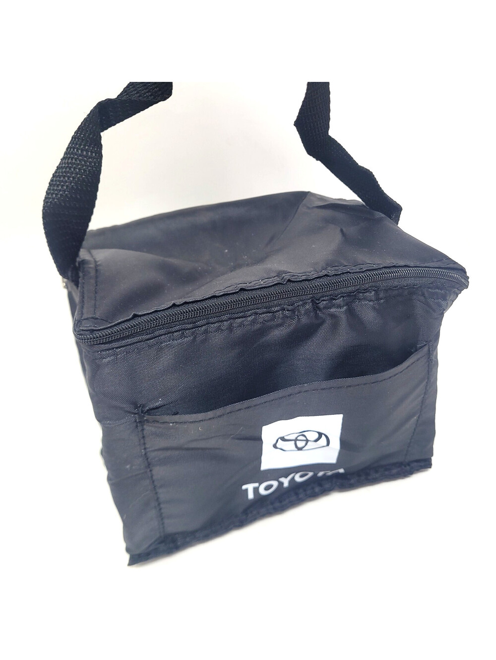 Toyota Insulated Lunch Bag Cooler Black Zip Top Front Pocket Promo Dealership